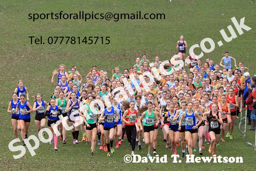 Womens Under-20s, 2024 CAU Inter Counties Cross Country Champs., Wollaton Park, Nottingham. Photo: David T. Hewitson/Sports for All Pics